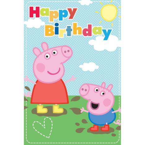 Happy Birthday Peppa Pig Birthday Card £1.49